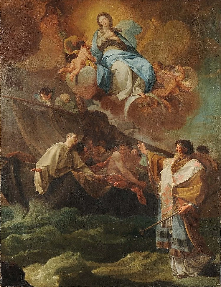 Apparizione della Vergine - attribuito